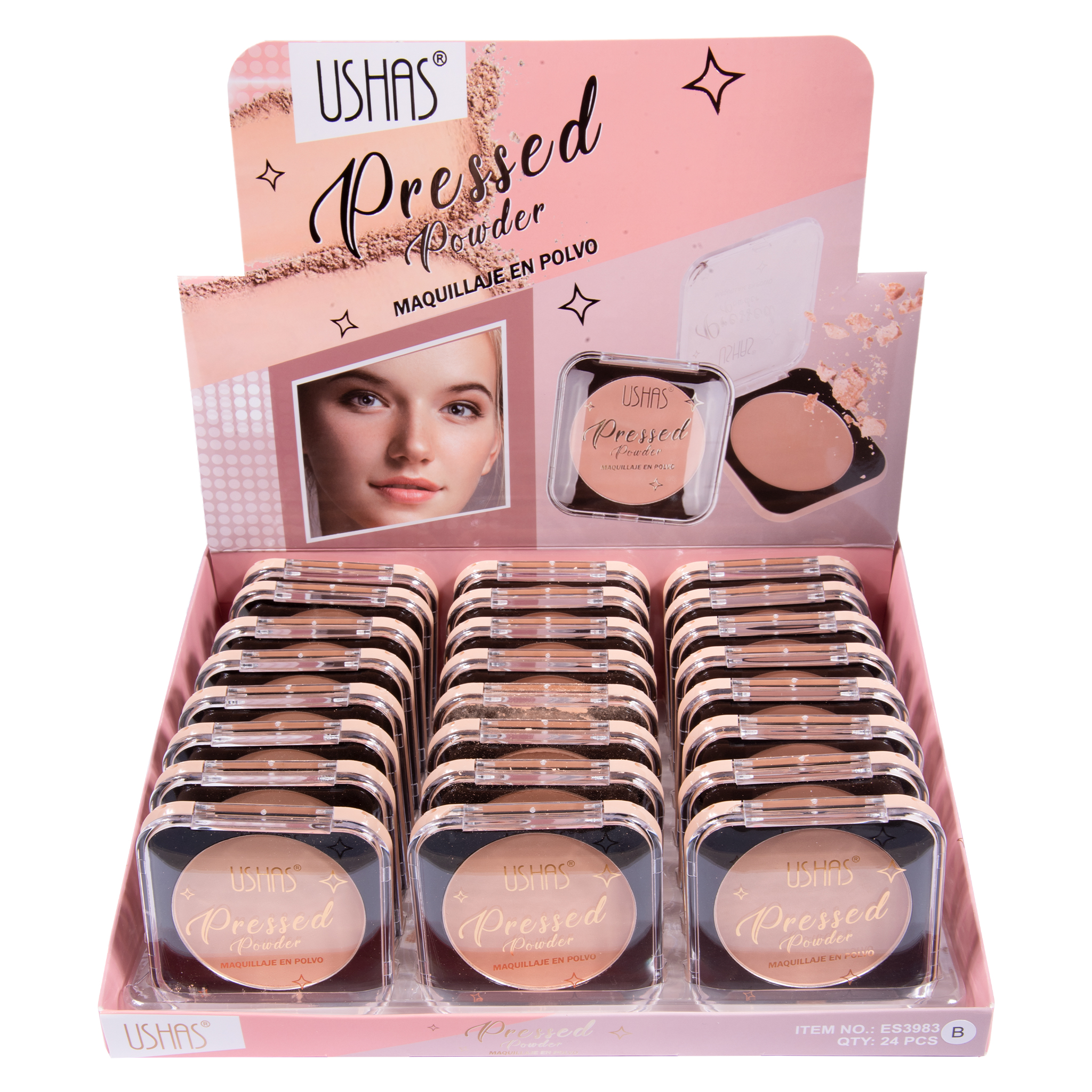 Polvo Compacto Square Ushas Tonos B Miis Cosmetics Mayorista