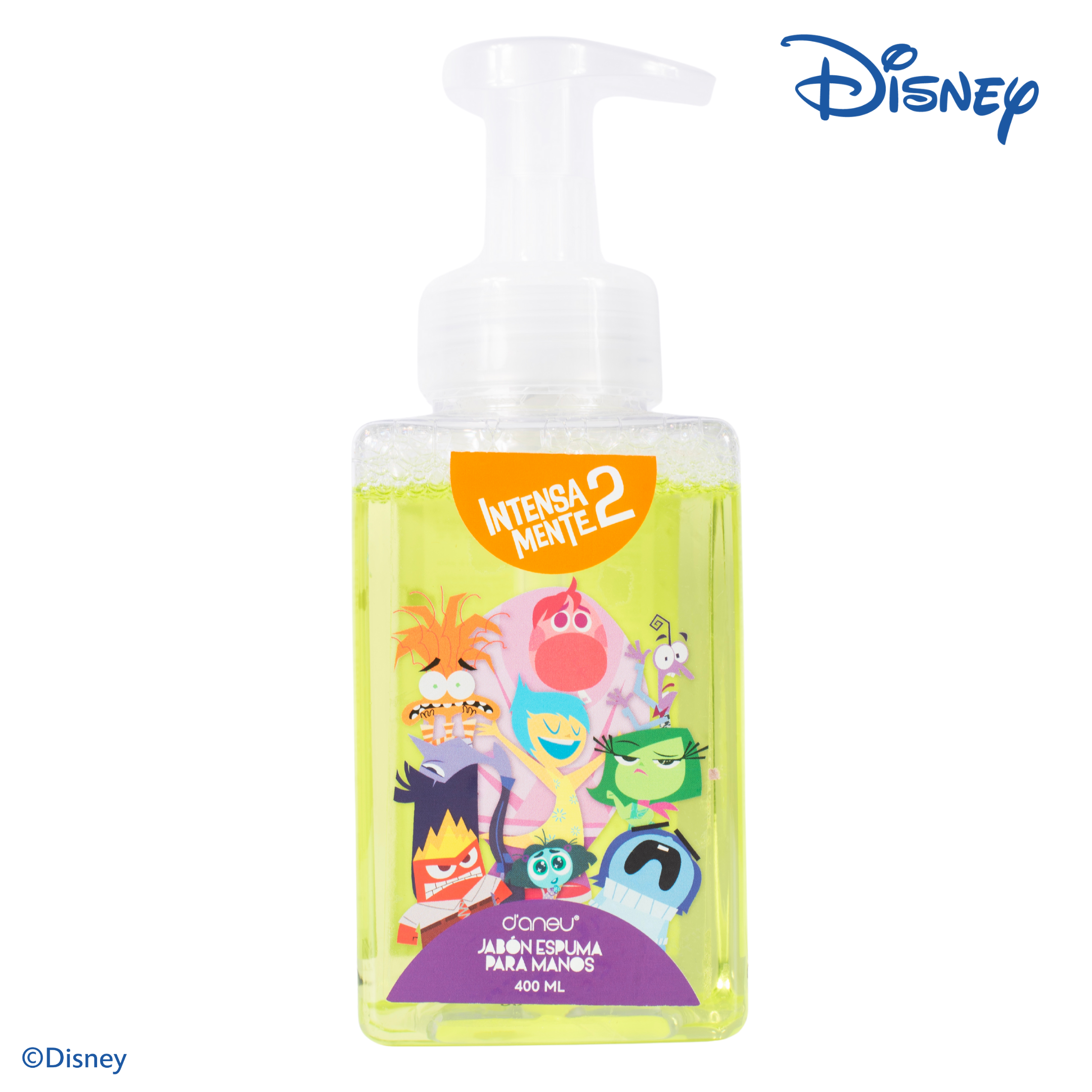 Jabon espuma de manos verde pixar intensamente 2