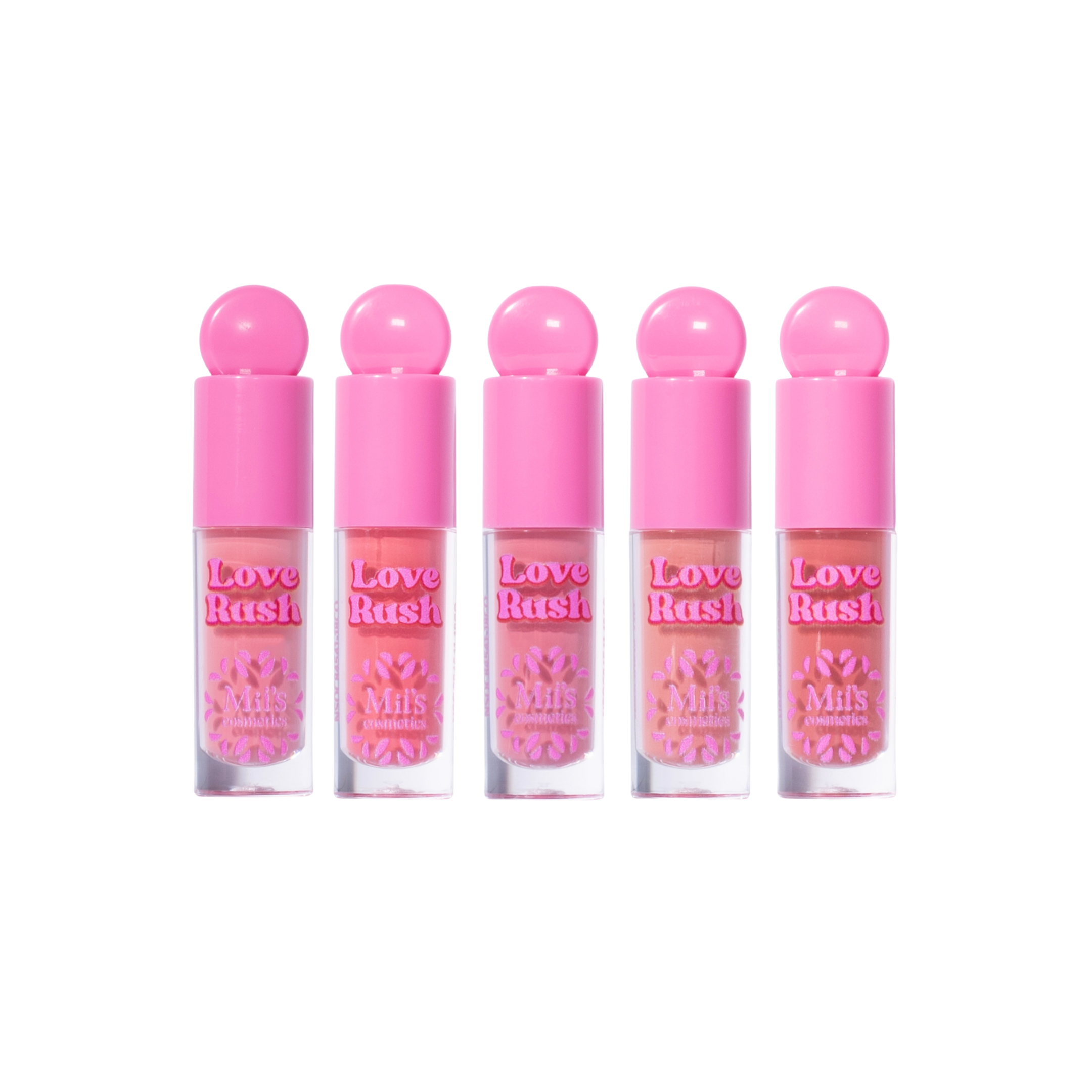 Set de rubores líquidos x 5