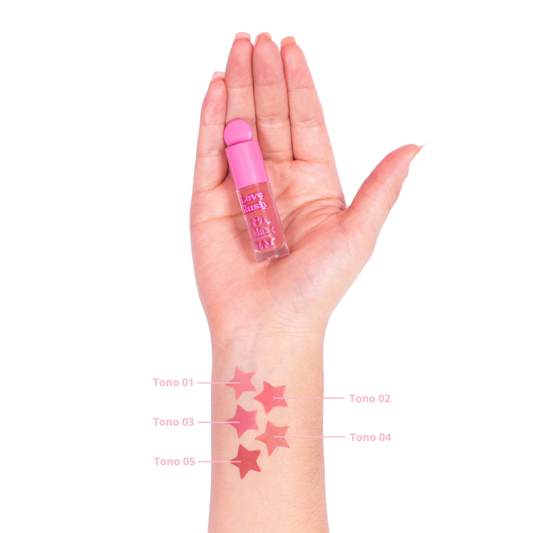 Set de rubores líquidos x 5