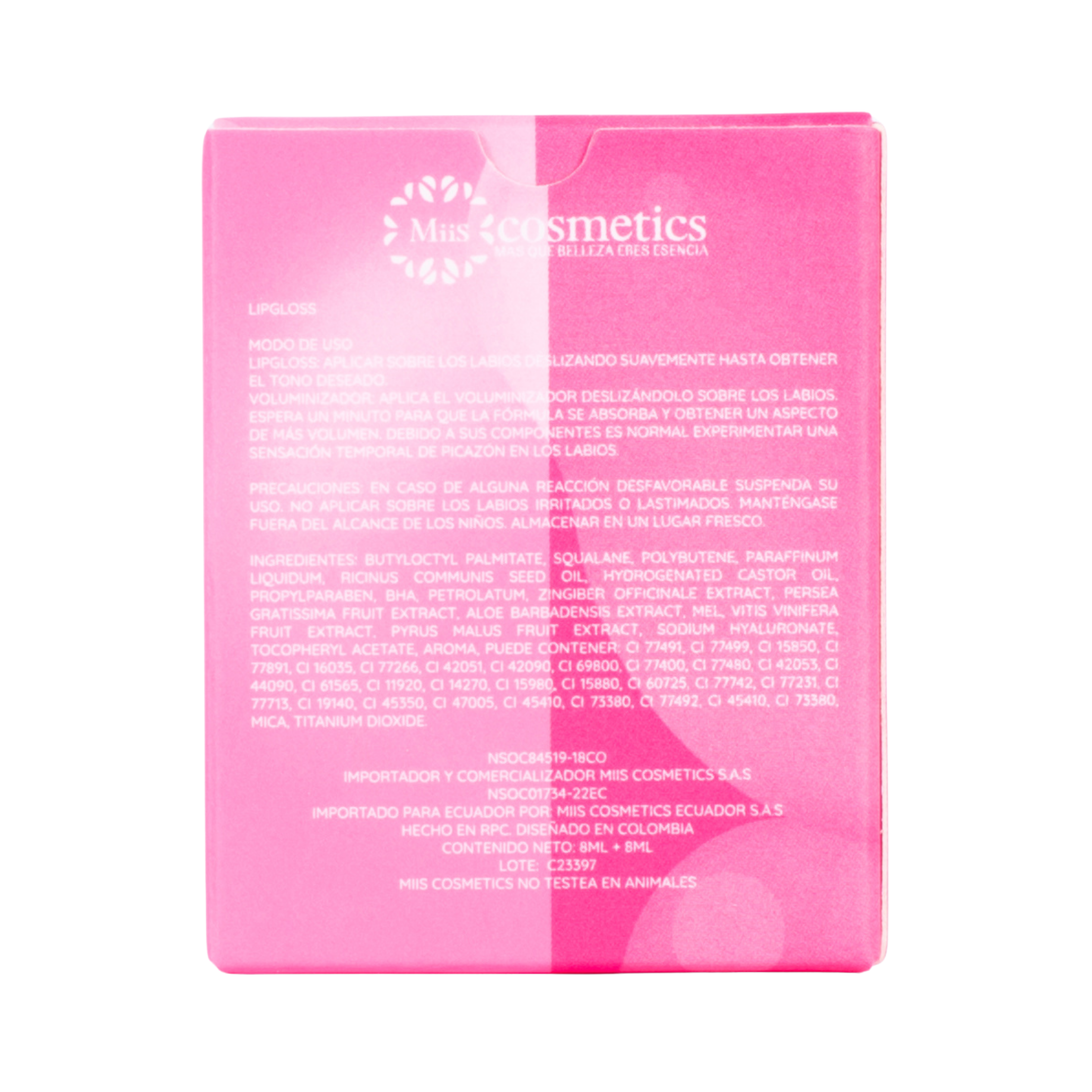 Lip gloss + voluminizador