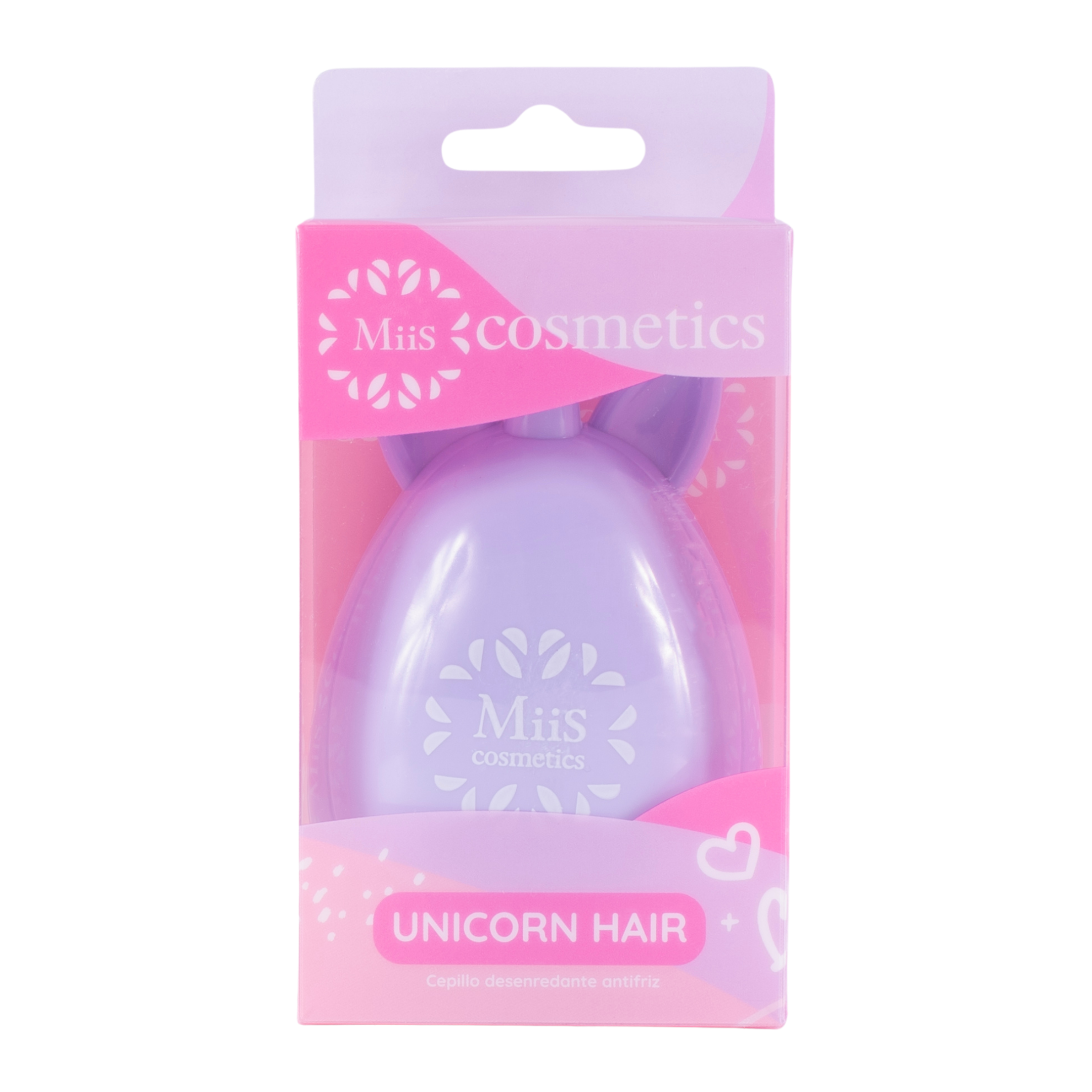 Cepillo para el cabello unicorn hair purple