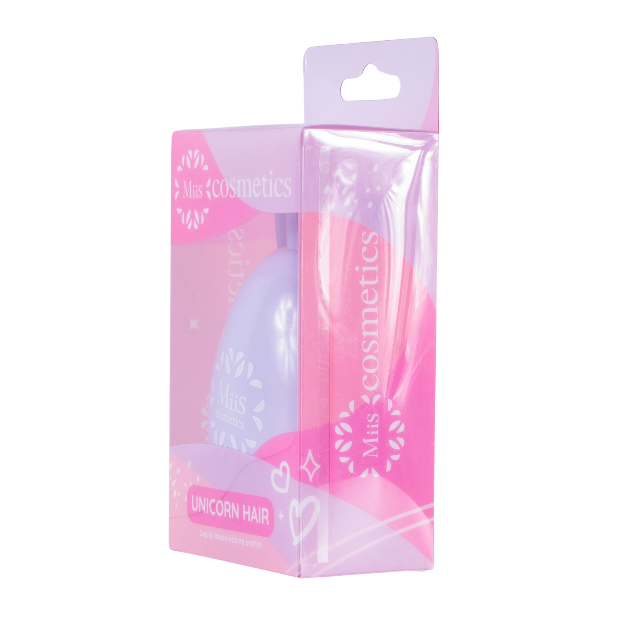 Cepillo para el cabello unicorn hair purple