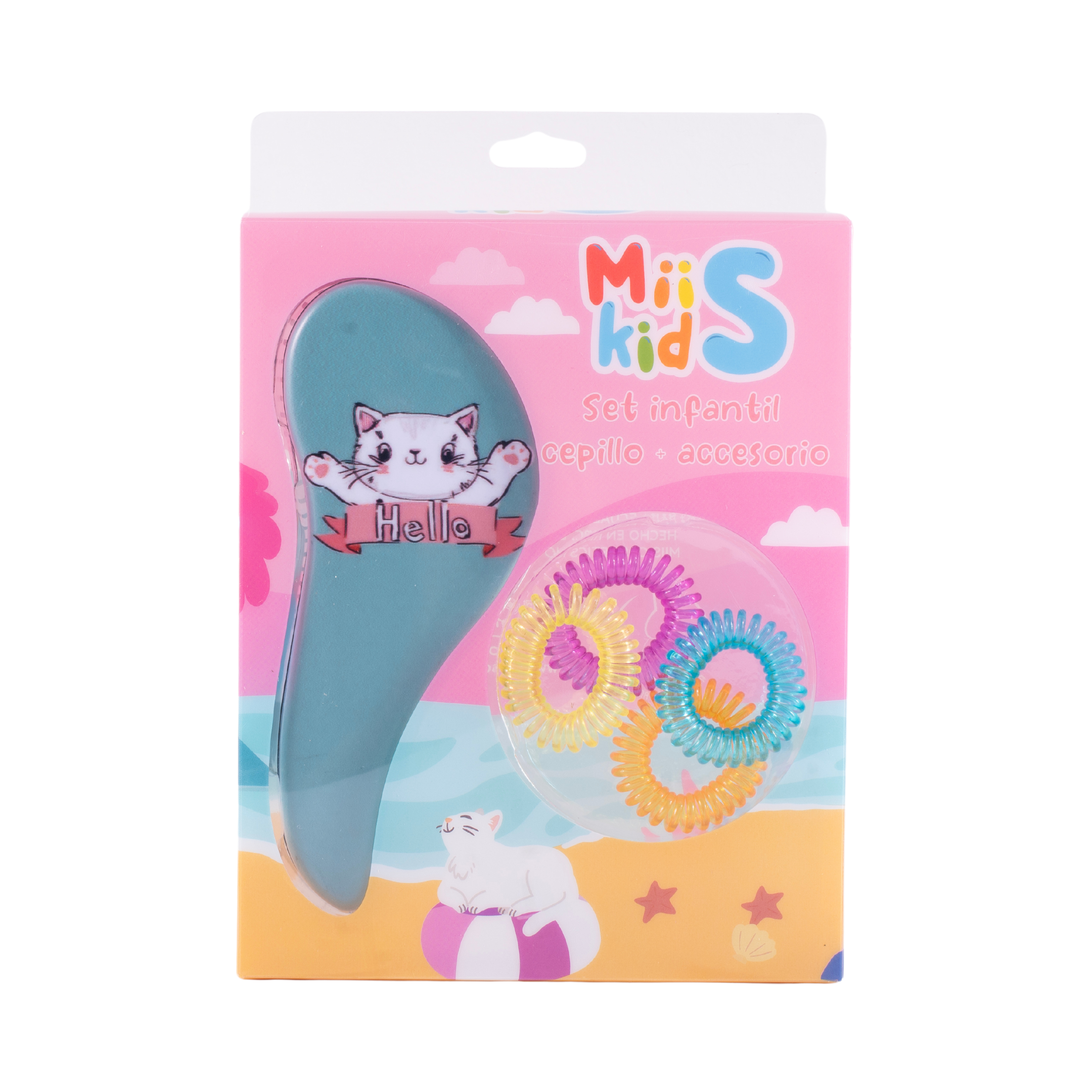 Set de cepillo con accesorios gato