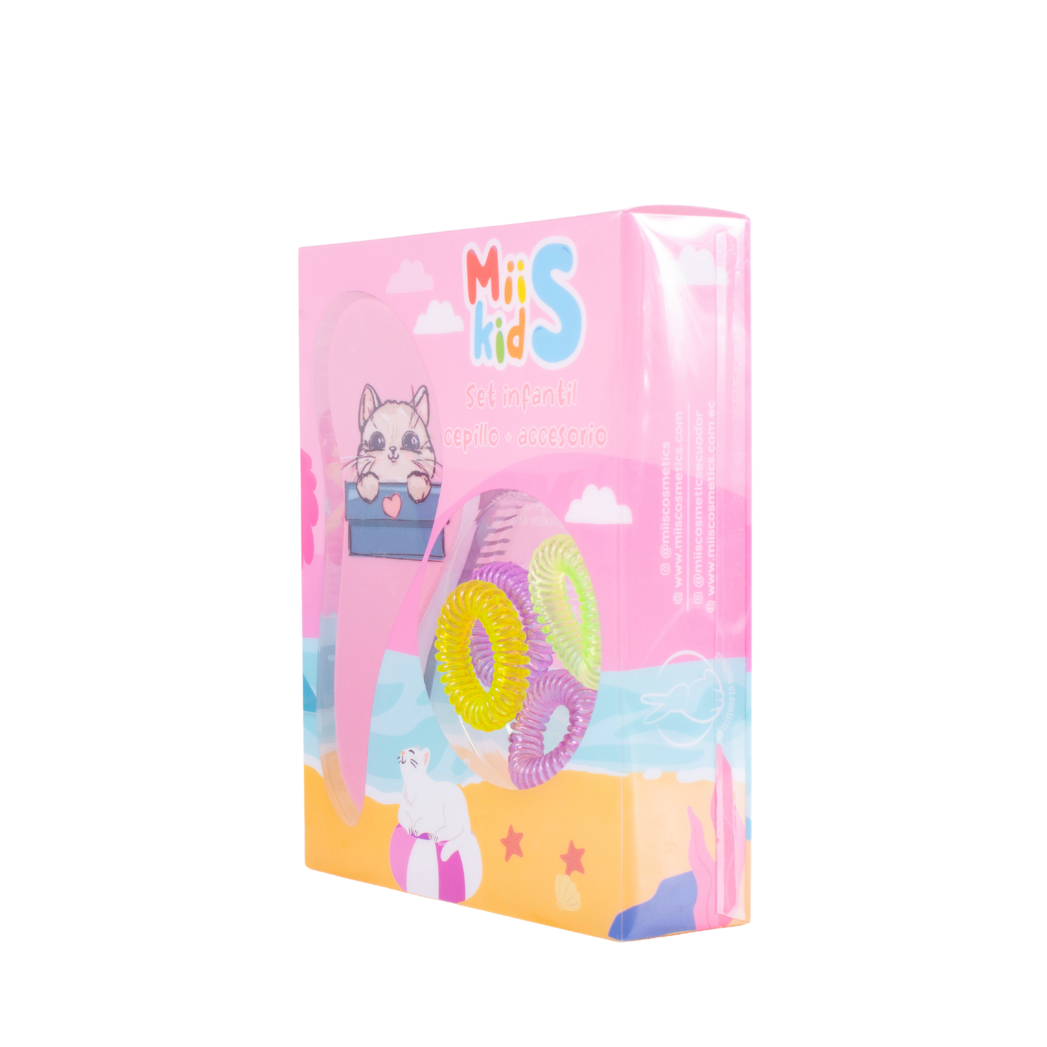 Set de cepillo con accesorios gatito