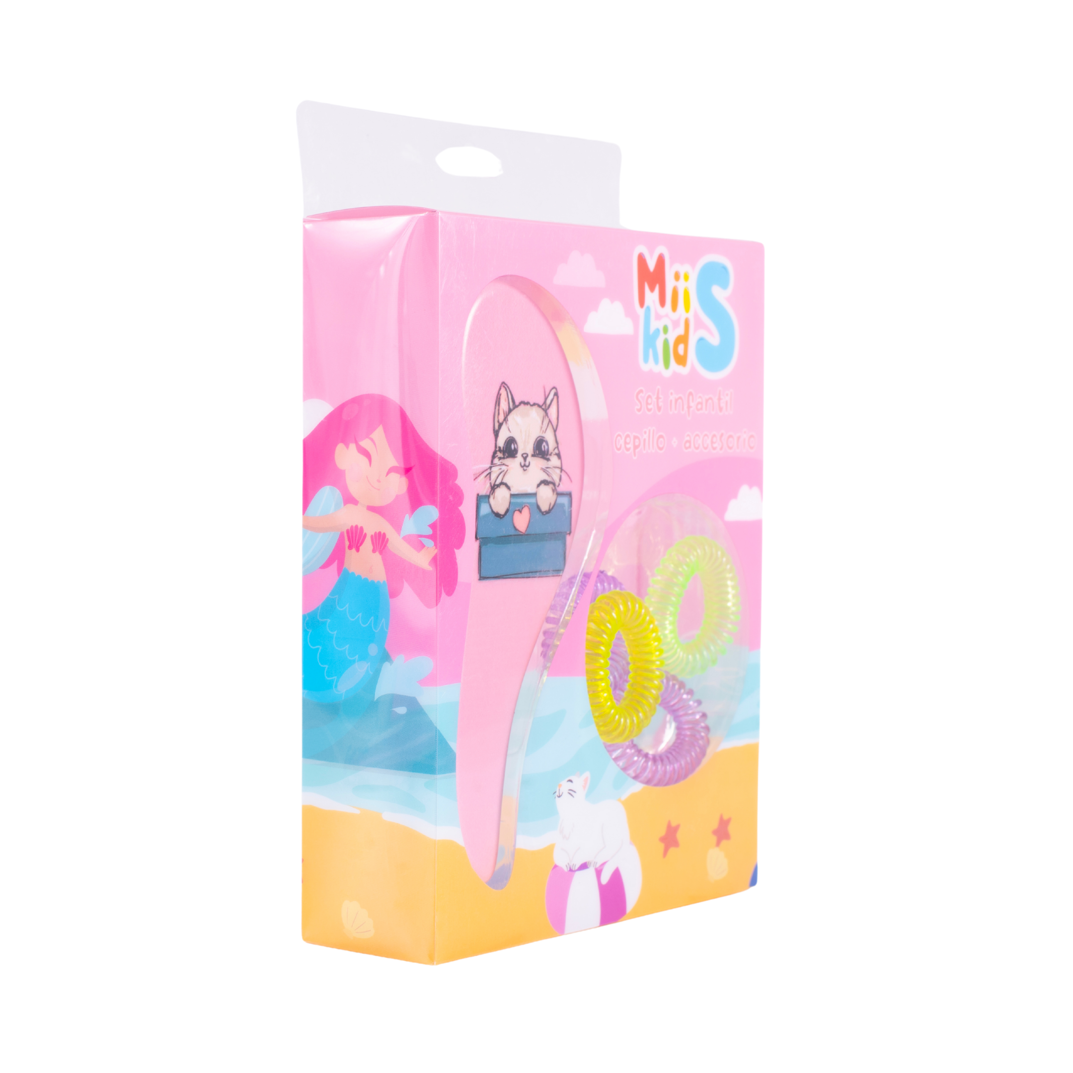 Set de cepillo con accesorios gatito