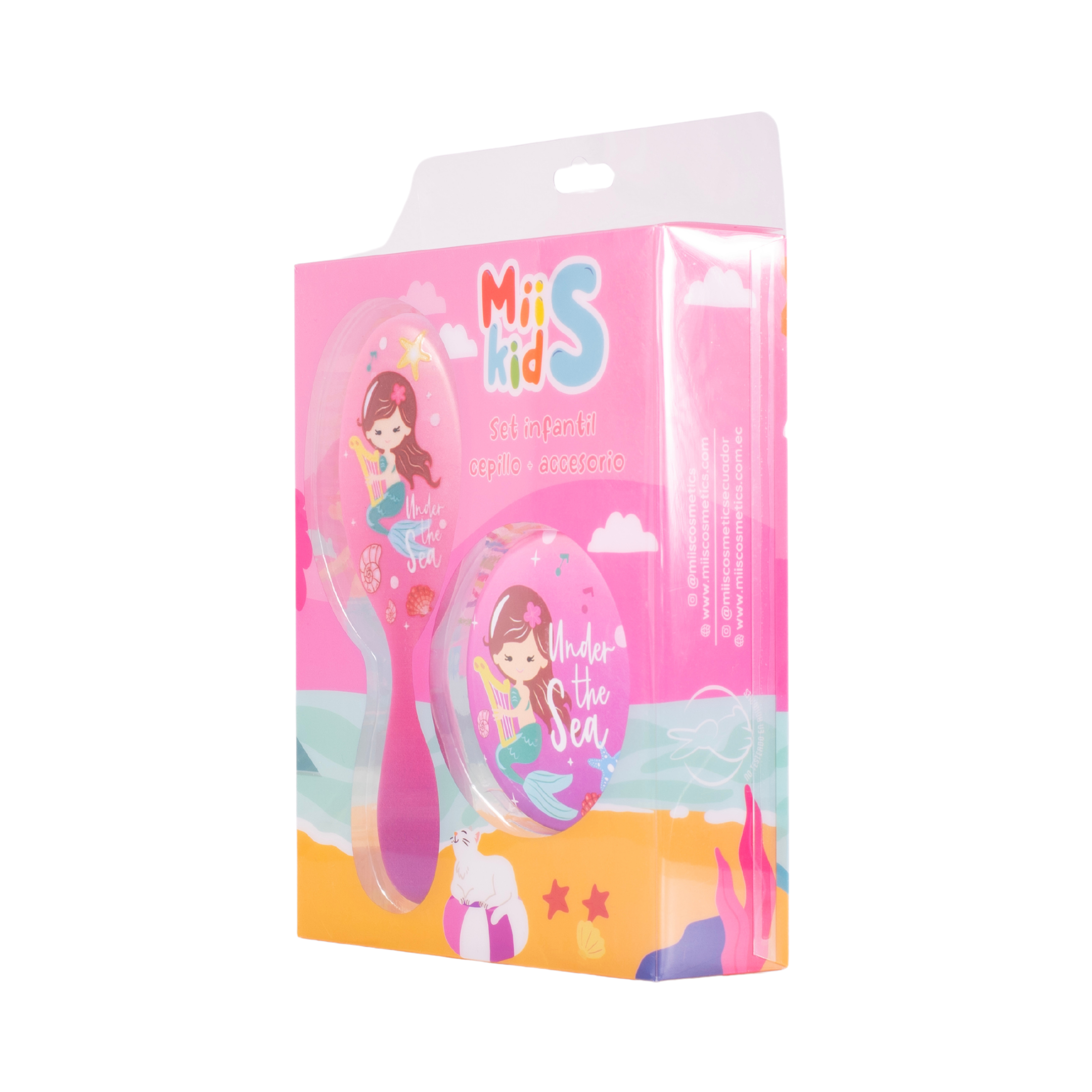 Set de cepillo y espejo sirena