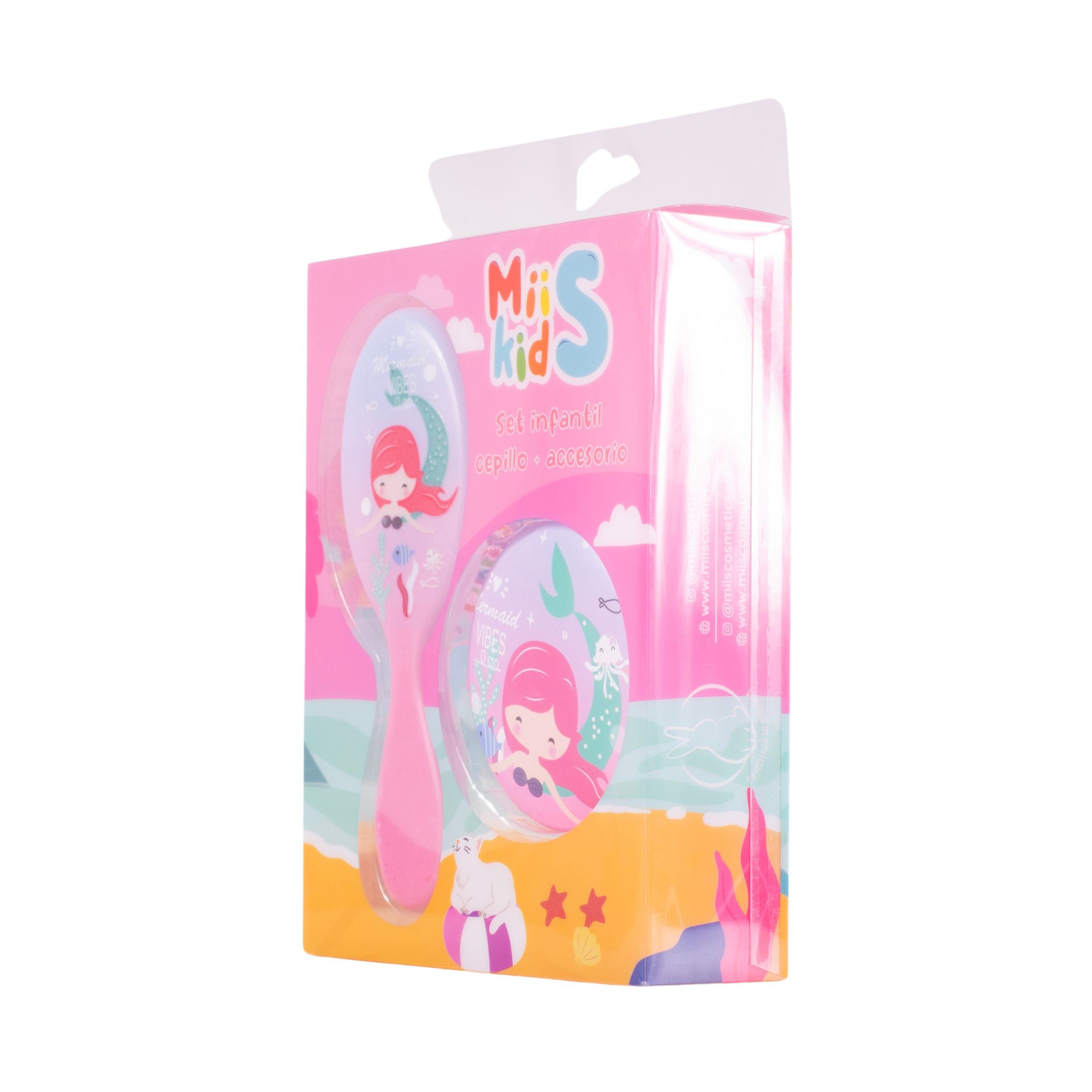 Set de cepillo y espejo sirenita