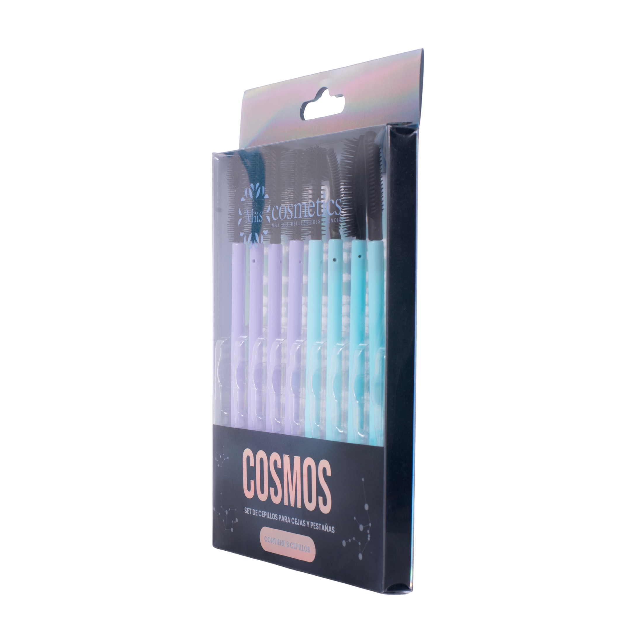 Set de cepillos para cejas y pestañas x 8