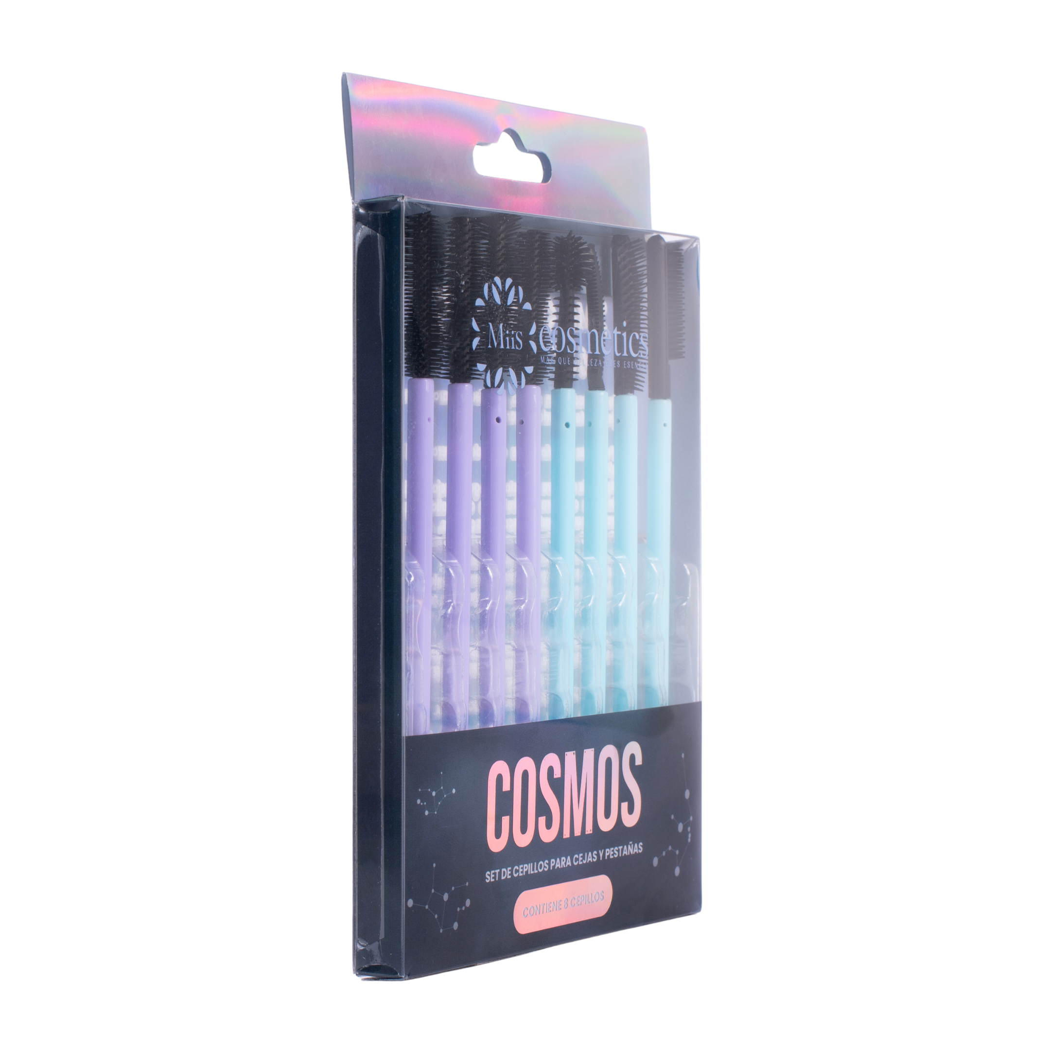 Set de cepillos para cejas y pestañas x 8