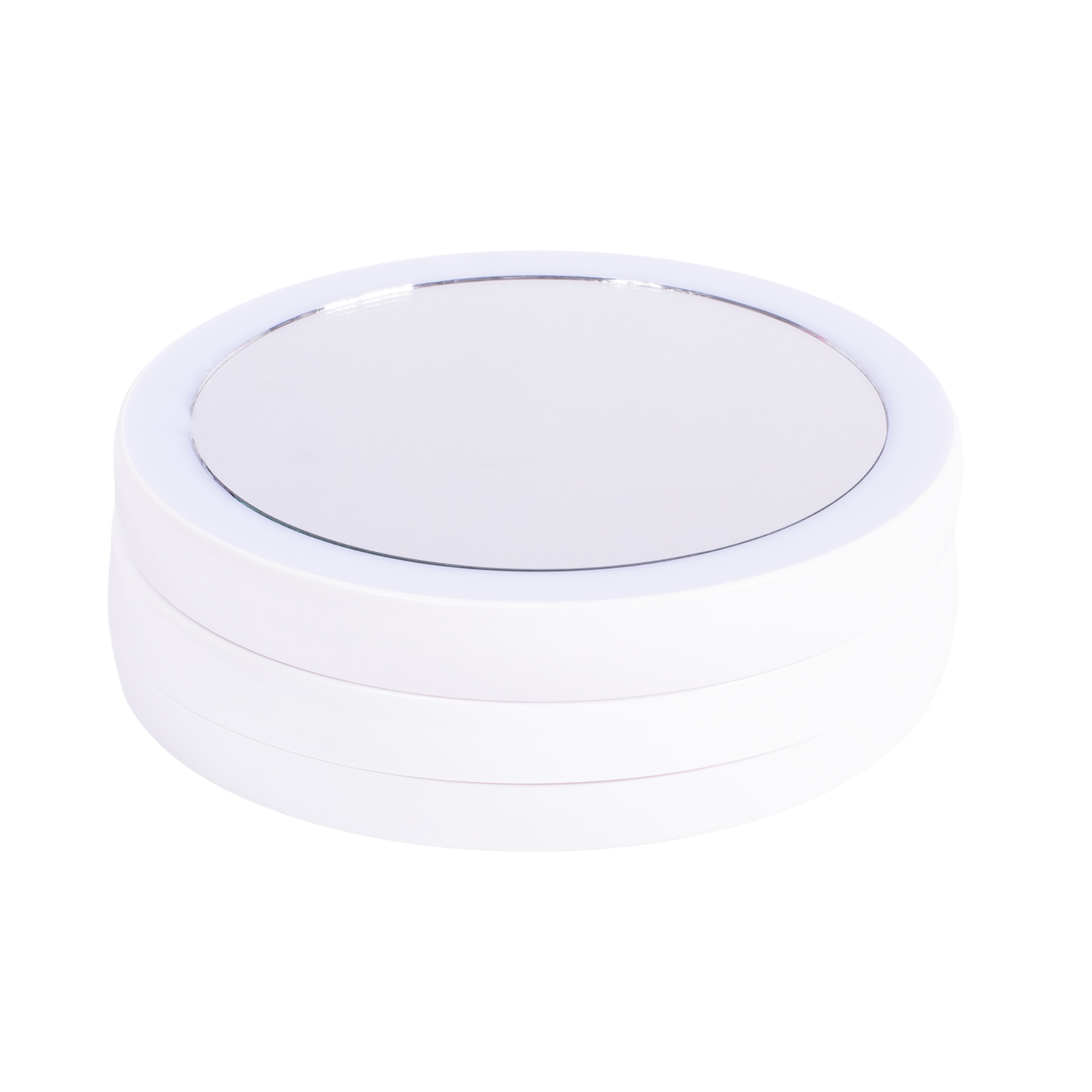 Espejo base con luz led redondo