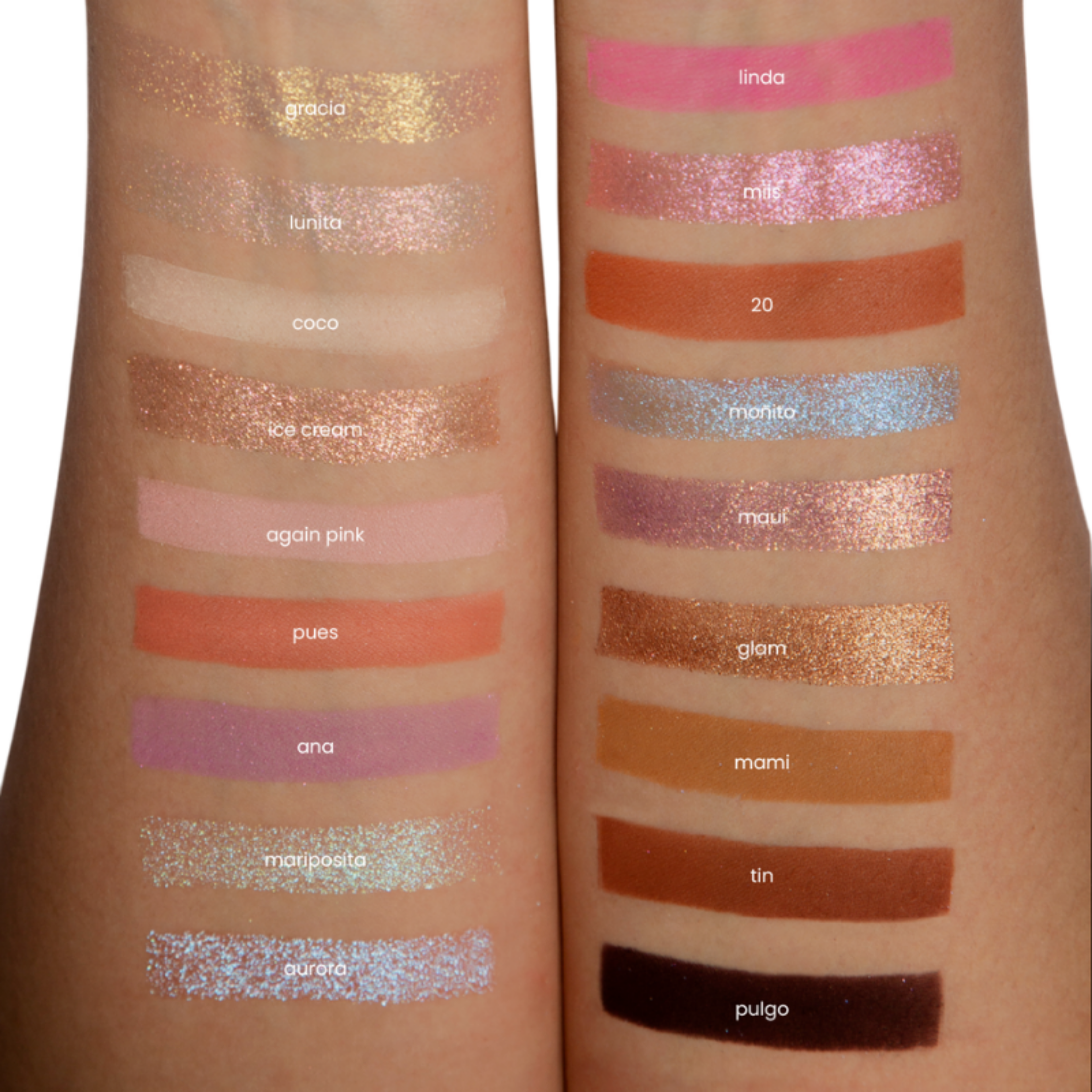 Paleta de sombras y pigmentos luna by estefa gómez