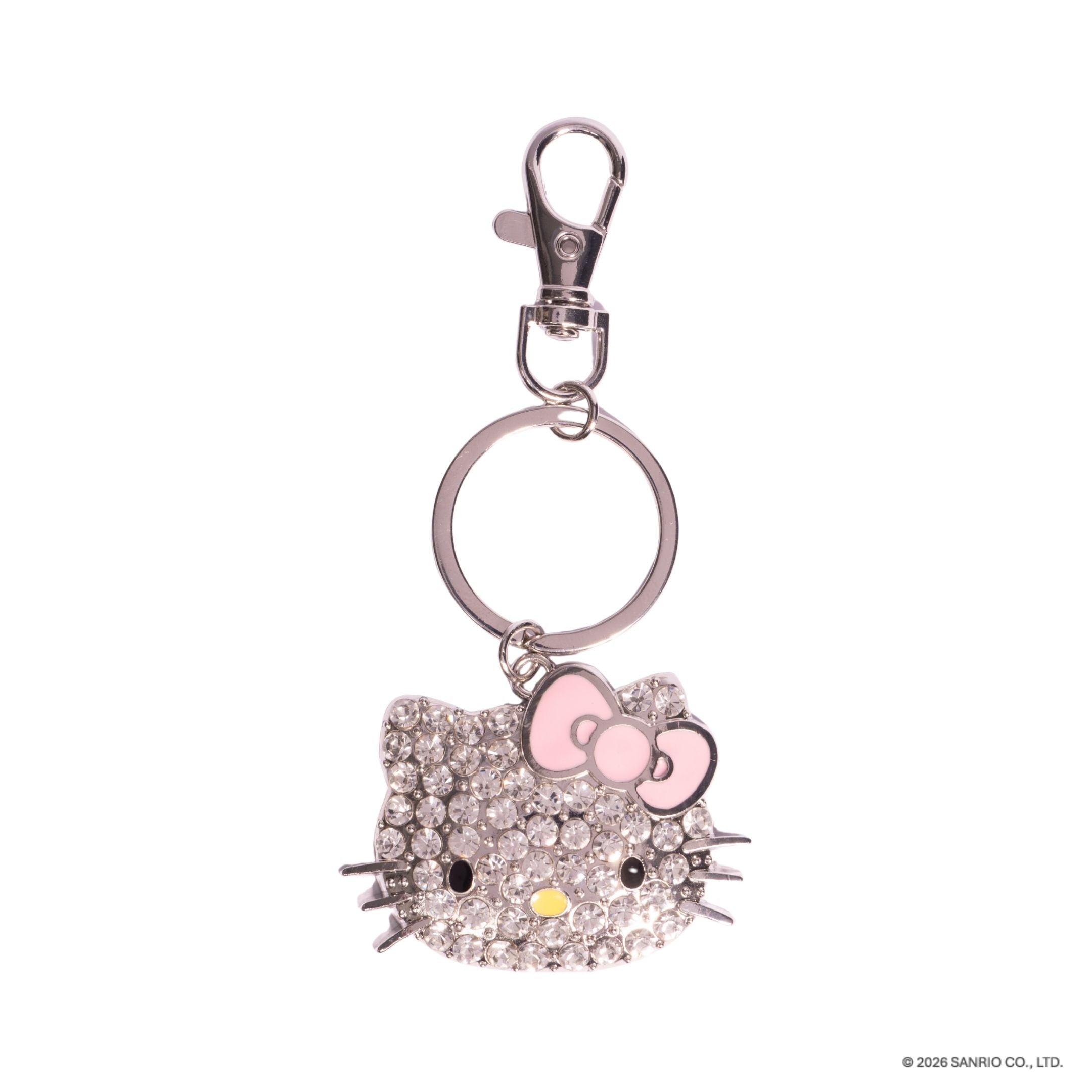 Llavero kitty plateado