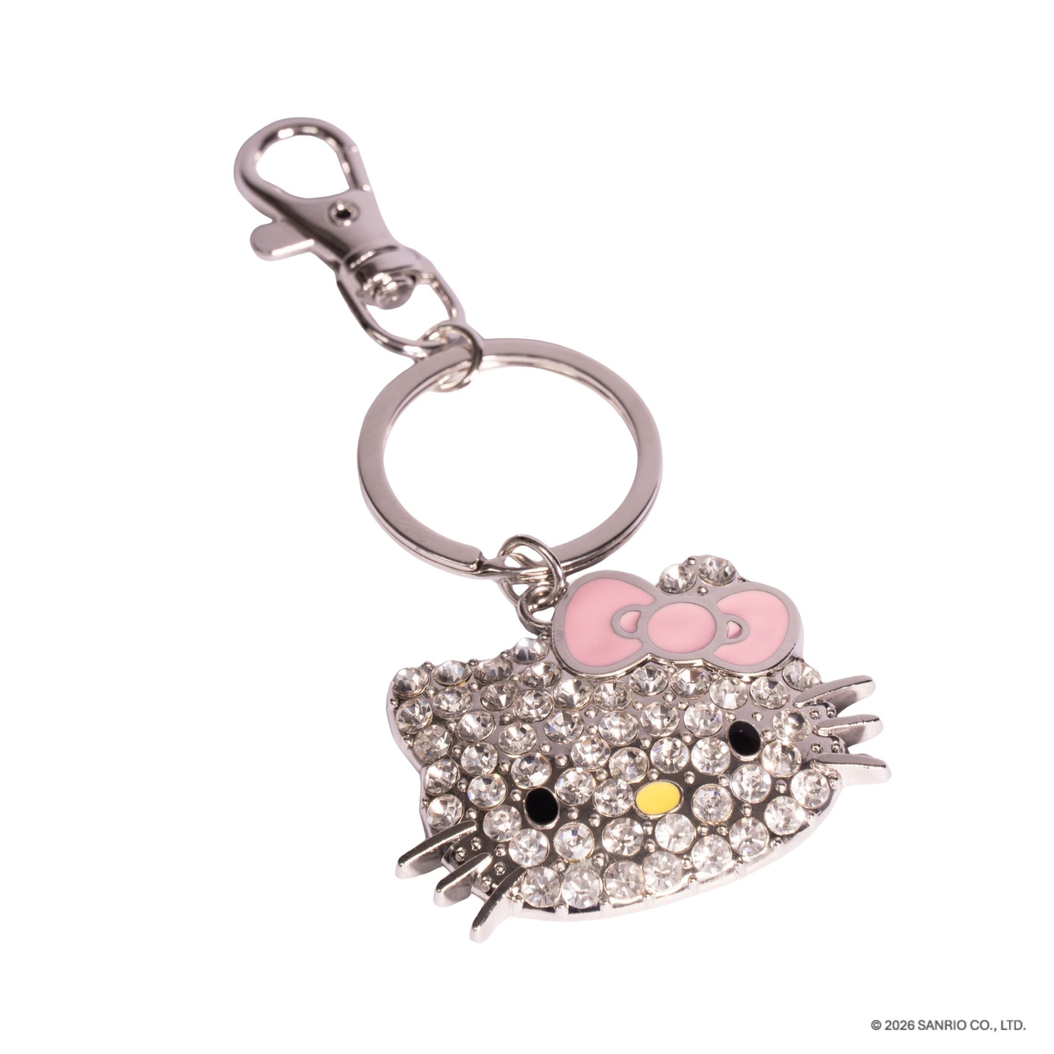 Llavero kitty plateado