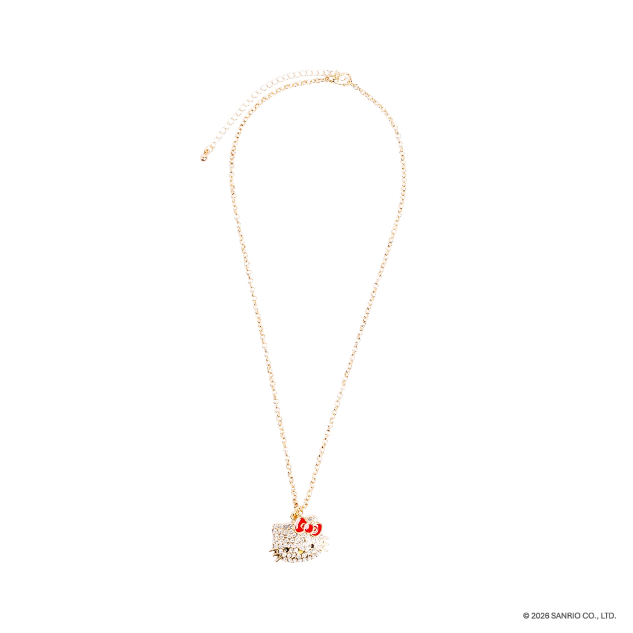 Collar rostro kitty dorado