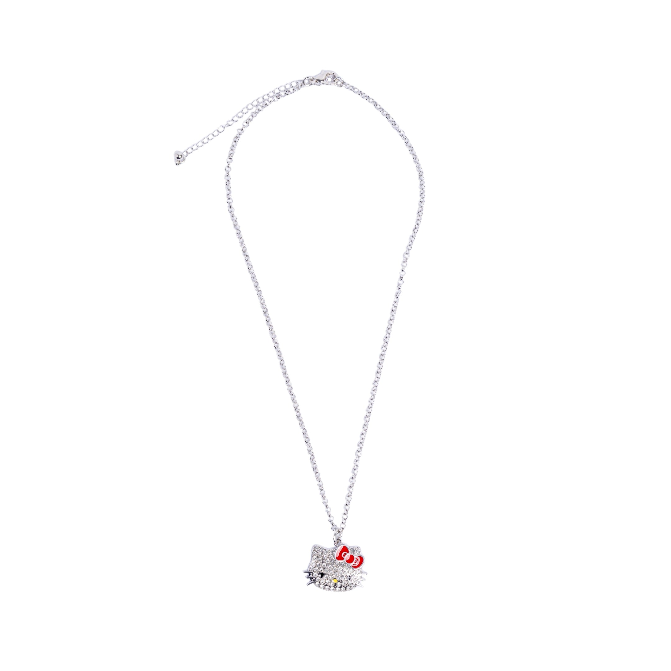 Collar rostro kitty plateado