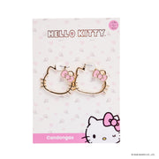 Arete tipo candonga kitty dorado