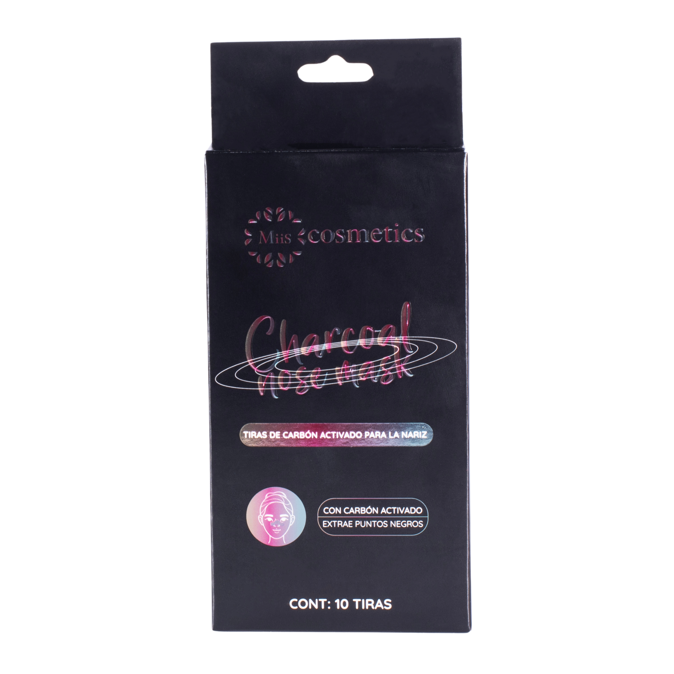 Mascarilla para puntos negros con carbón activado caja x 10