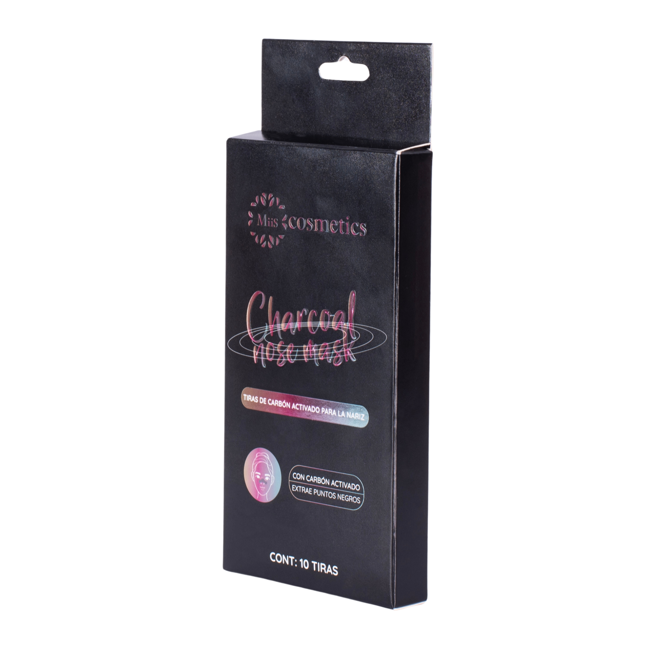 Mascarilla para puntos negros con carbón activado caja x 10