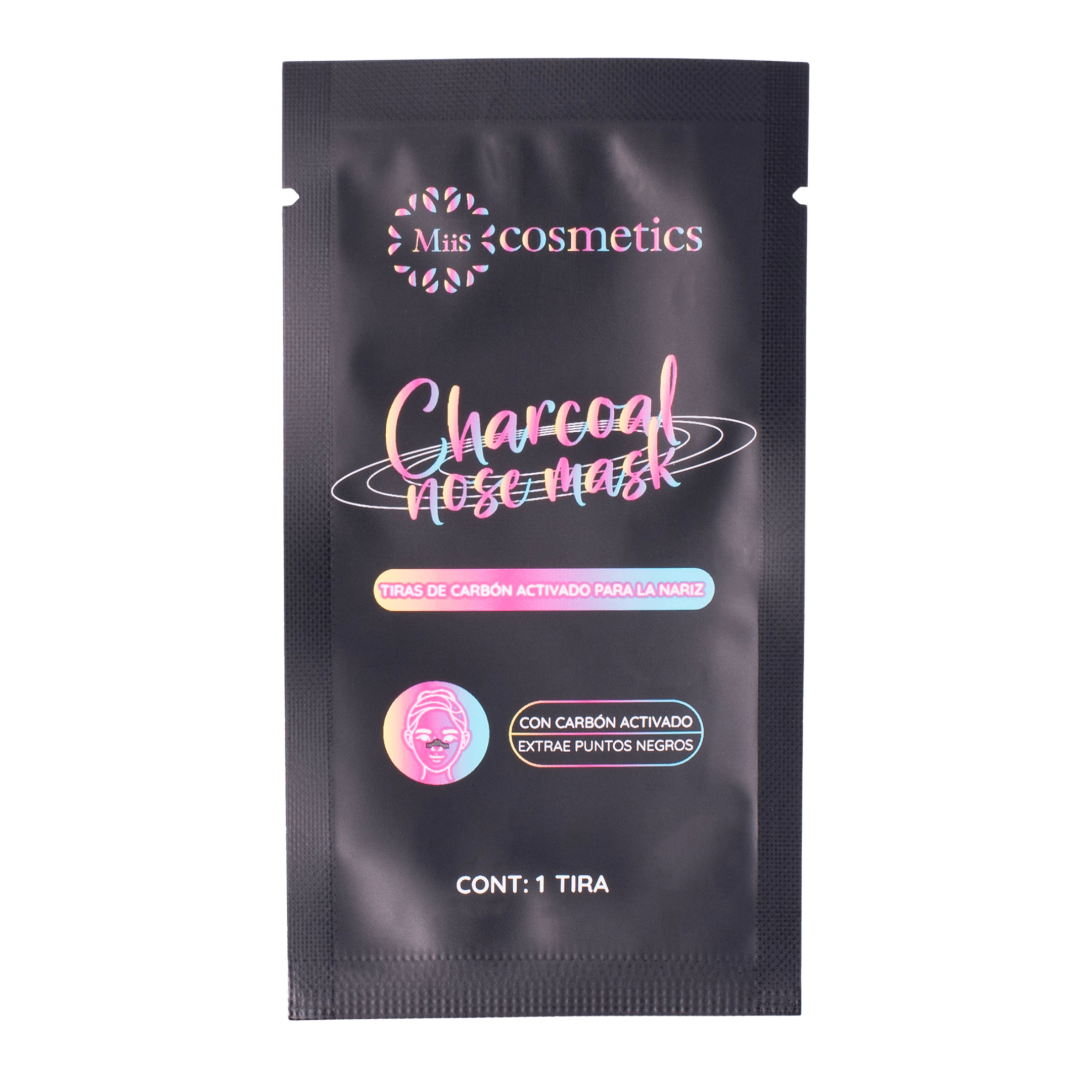 Mascarilla para puntos negros con carbón activado caja x 10