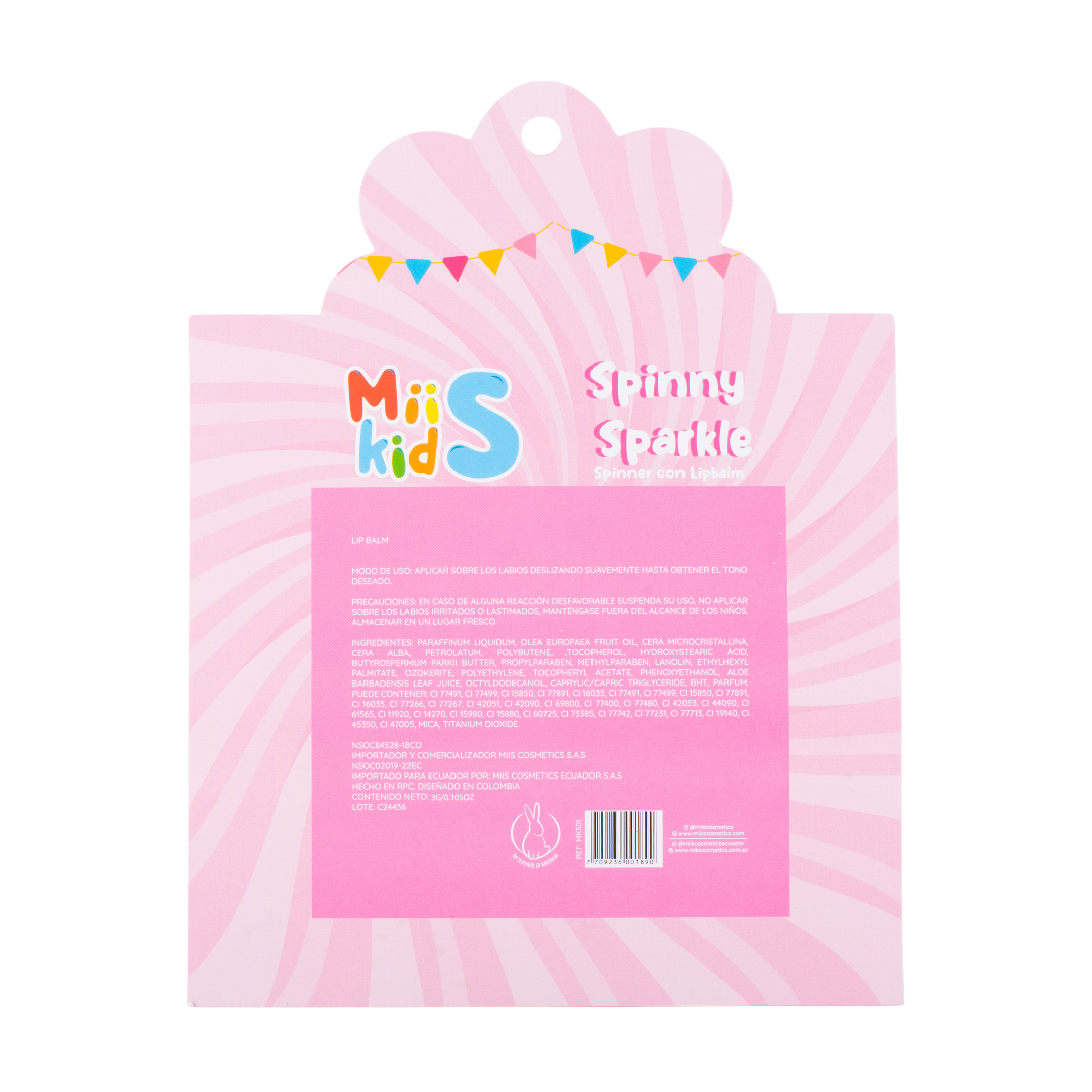 Spinner con lip balm spinny sparkle