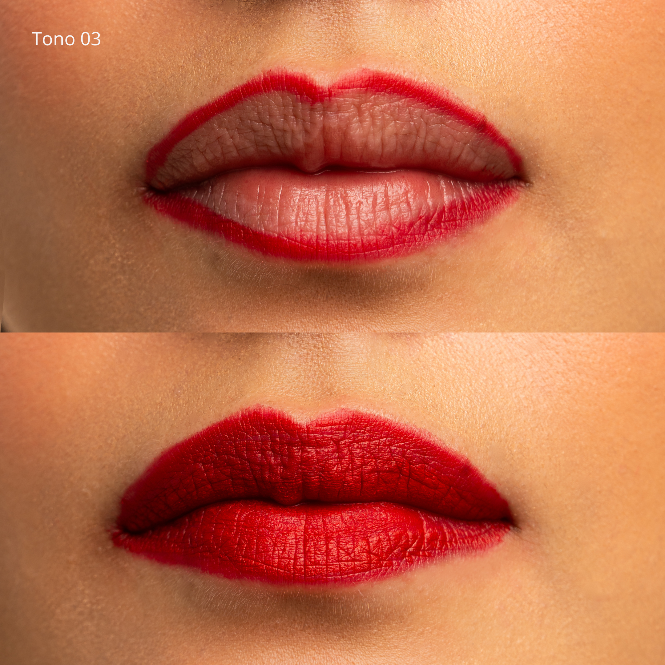 Labial líquido y lápiz delineador