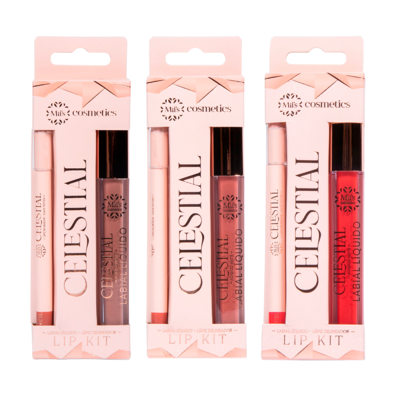 Labial líquido y lápiz delineador