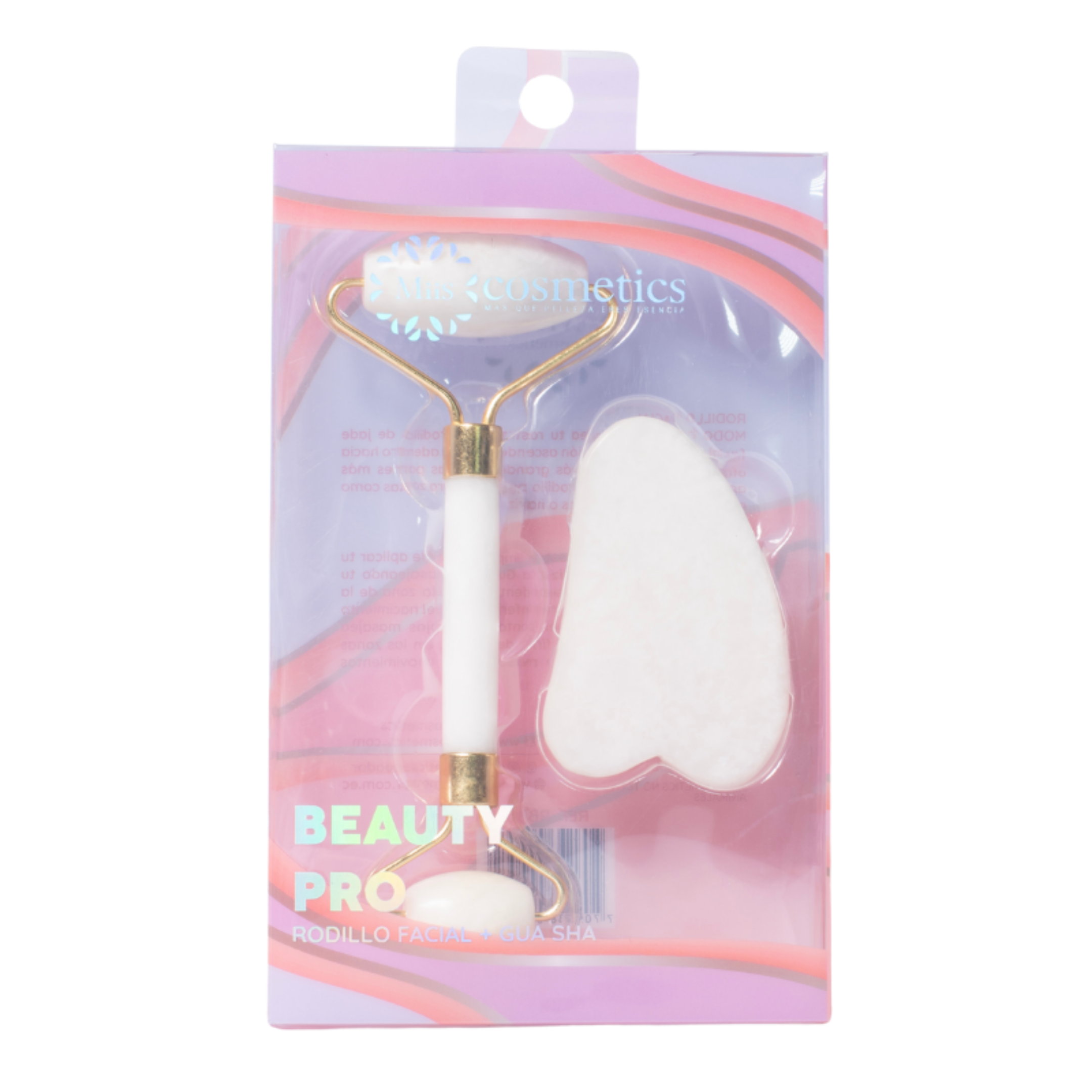 Rodillo facial rosado