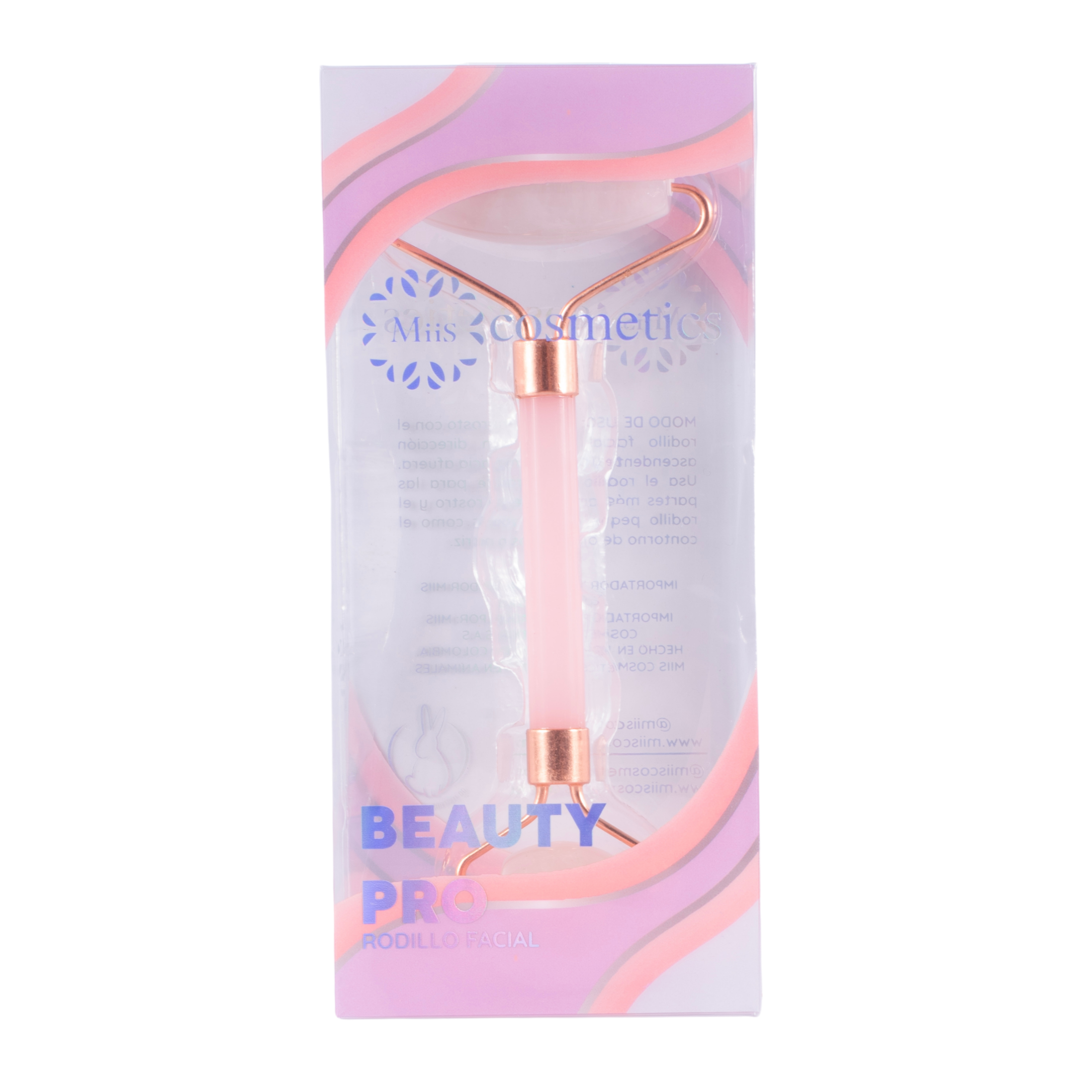 Rodillo facial rosado