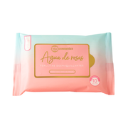 Toallitas desmaquillantes x 10 agua de rosas