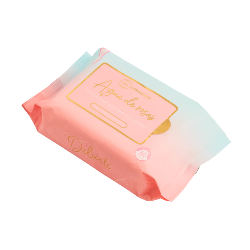 Toallitas desmaquillantes x 30 agua de rosas